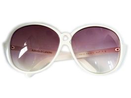 Sonnenbrille Roberta di Camerino Designer weiss VINTAGE 1980