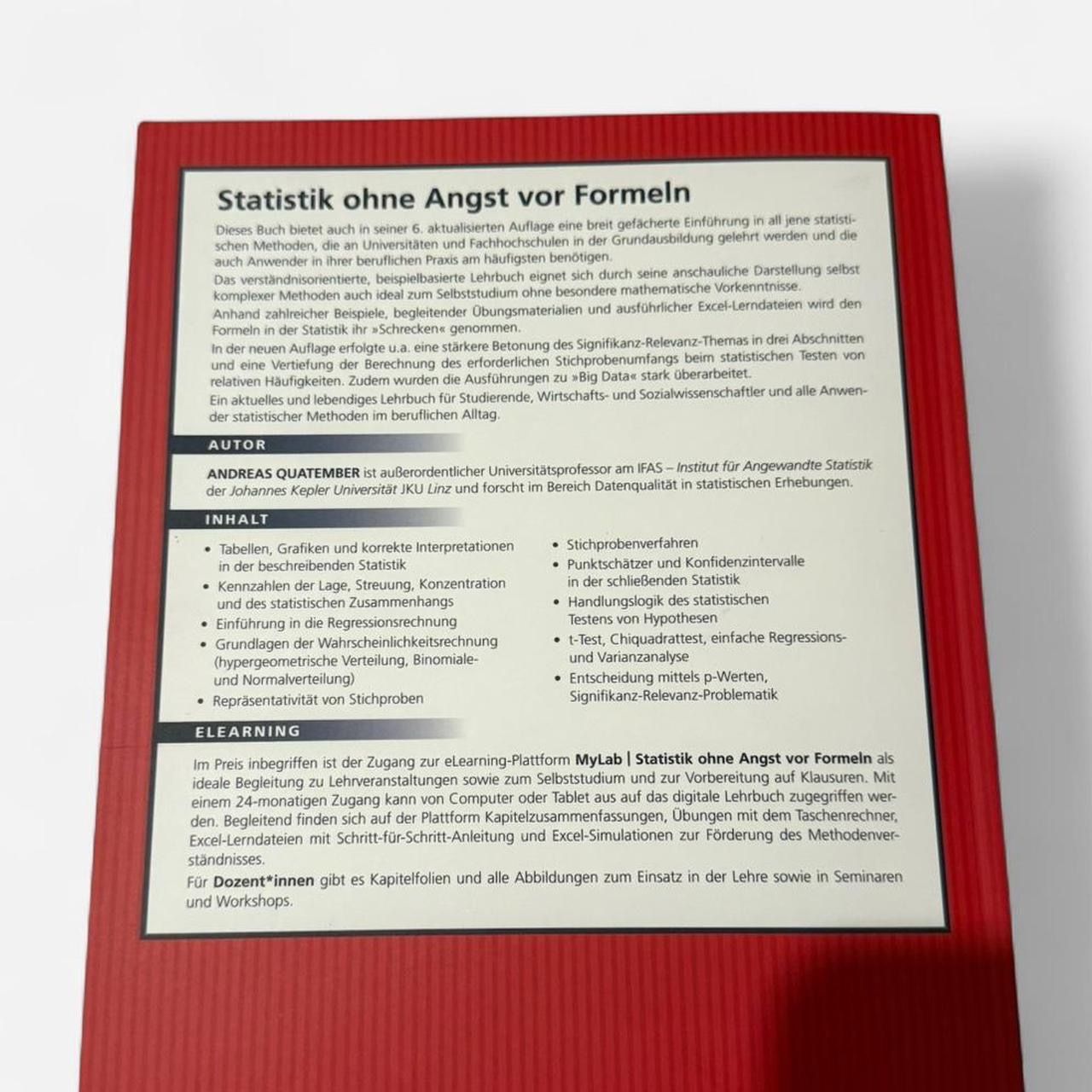 Libri: Statistik ohne Angst vor Formeln – Nuovo e nell'imballaggio originale da Basel venduto da 1moonstar 2