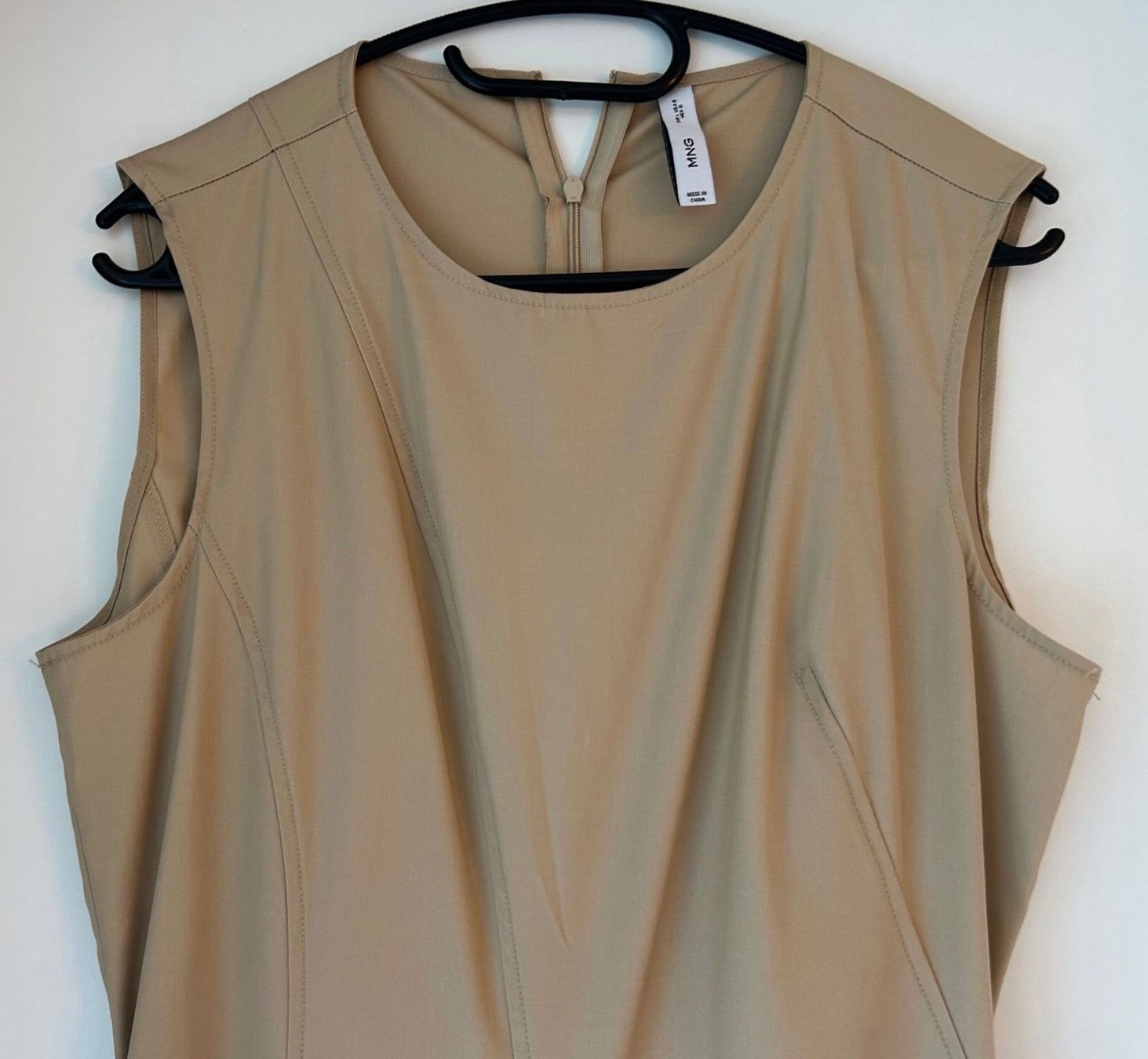 Mango Vestiti: Elegantes Mango Kleid, Gr. L, Beige, TOP – Usato da Zollikon venduto da dorean 2