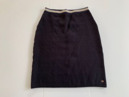 Tommy Hilfiger genial schöner schwarzer Feinstrick Rock Gr M
