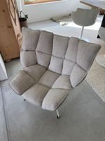 Designer Stuhl von B&B Italia/ Husk in den Farben Grau/Weiss