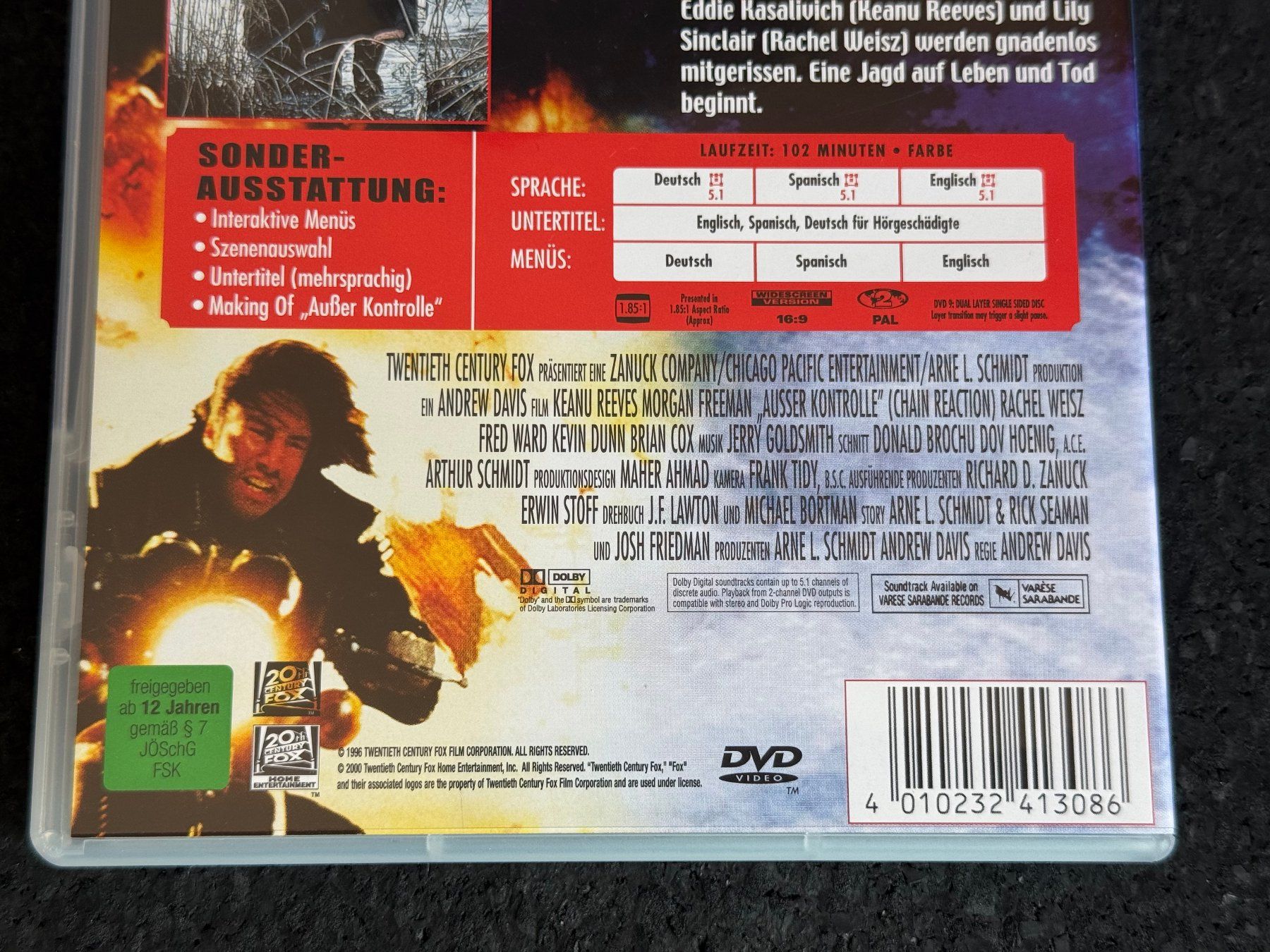 Tutti i DVDs: Ausser Kontrolle "Chain Reaction" DVD DE/EN/SP – Usato da Fribourg venduto da tschjoly 3
