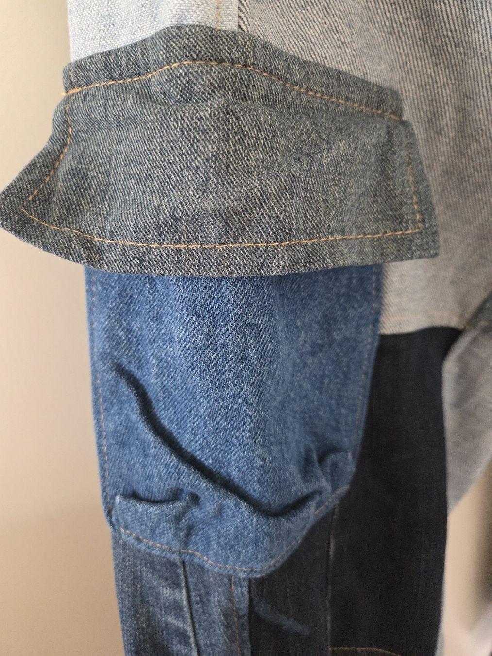 Jeans: Coole Patchwork Jeans, Grösse 38, Handmade, Unikat! – Nuovo (secondo la descrizione) da Basel venduto da Anghkorwatt 4