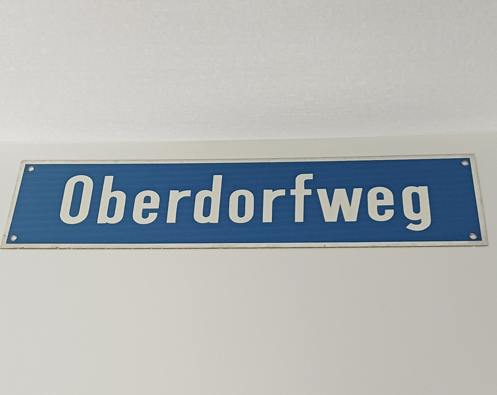 Insegne: Altes Strassenschild  Oberdorfweg – Usato da Grosswangen venduto da Geschenkberatung