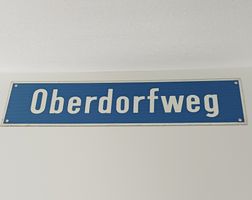 Altes Strassenschild  Oberdorfweg