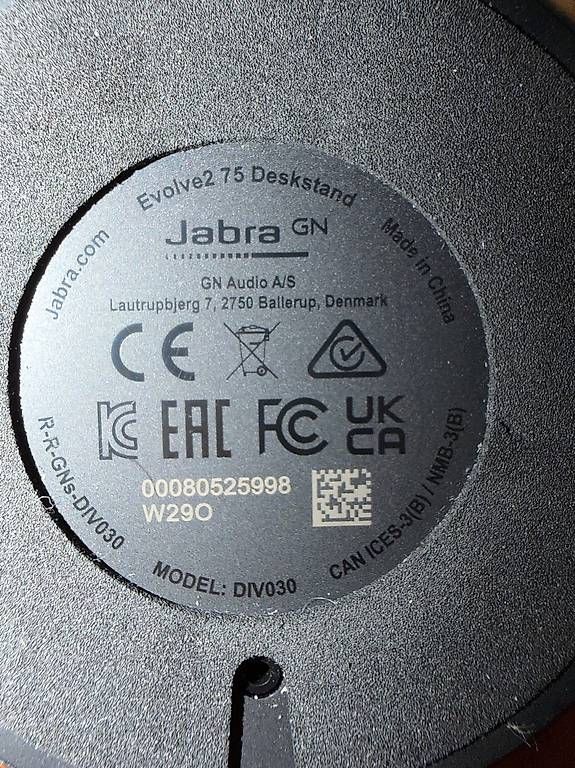 Jabra Cuffie: Jabra Evolve2 75 inkl. Deskstand – Usato da Bergdietikon venduto da Bolli89 2