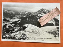 Feldpost:  1933 Le Pic Chaussy vu du sommet du. Chamossaire