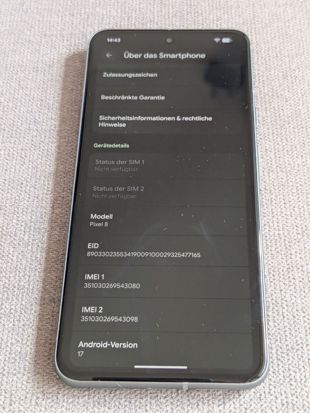 Google Portables: Google Pixel 8 (256GB, Hazel) – D'occasion à Münsingen par Humbapa 3