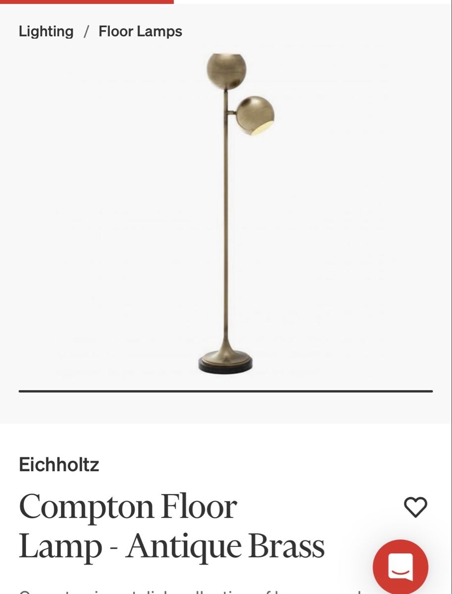 Eichholtz Lampen: Eichholtz Compton Stehlampe Antik Messing – Gebraucht aus Zürich von R1908