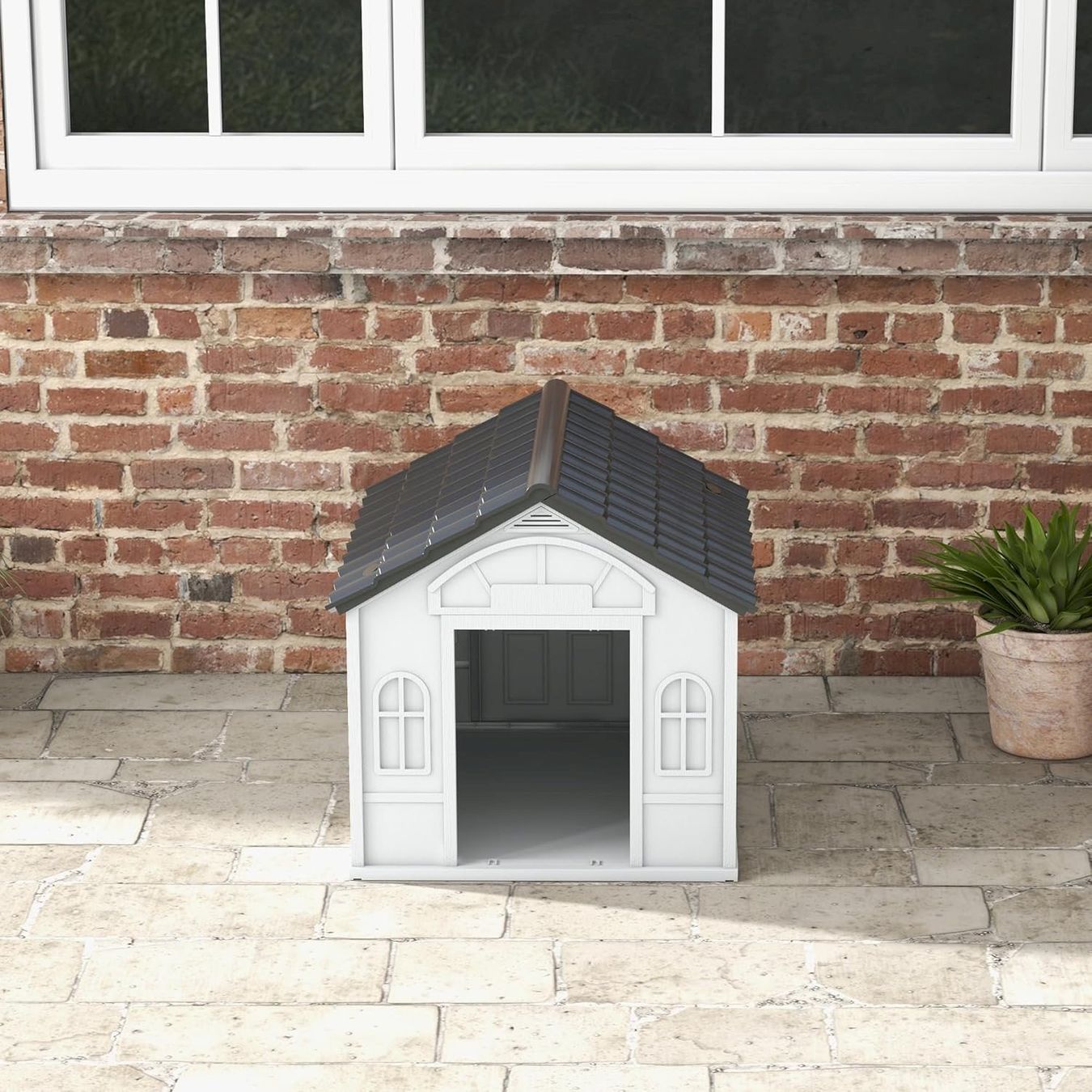 Cucce & Letti: PawHut Hundehütte mit Satteldach – Nuovo e nell'imballaggio originale da Bottighofen venduto da zaap 2