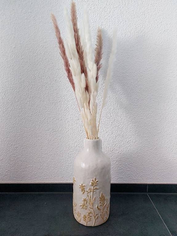 Vasen & Gefässe: Wunderschöne Keramikvase im Boho-Stil – Neu und originalverpackt aus Widnau von Altstaetter_9450