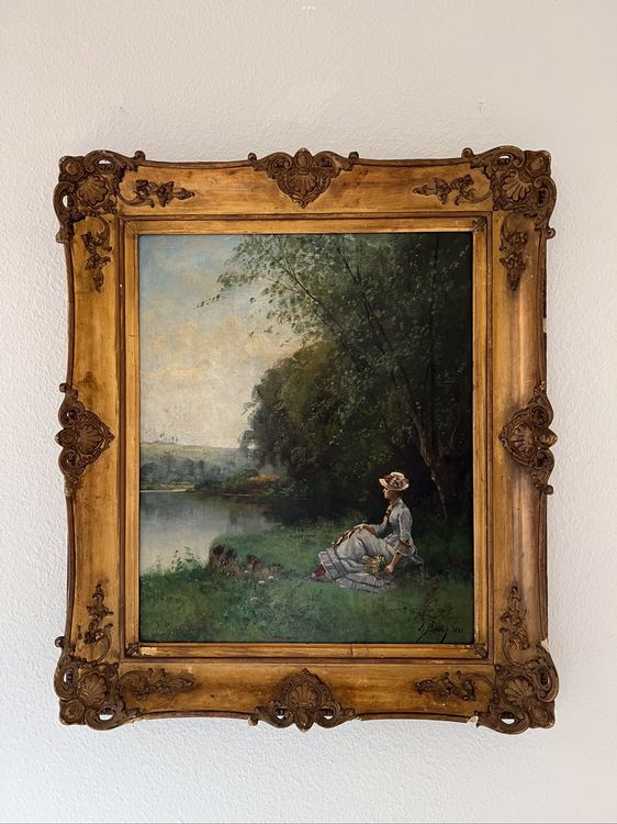 Grosses Ölgemälde von Pierre Ernest Ballue Kaufen auf Ricardo