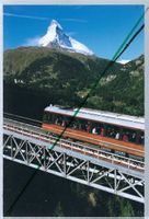 Gornergratbahn. Findelnbachbrücke. Matterhorn. Foto!