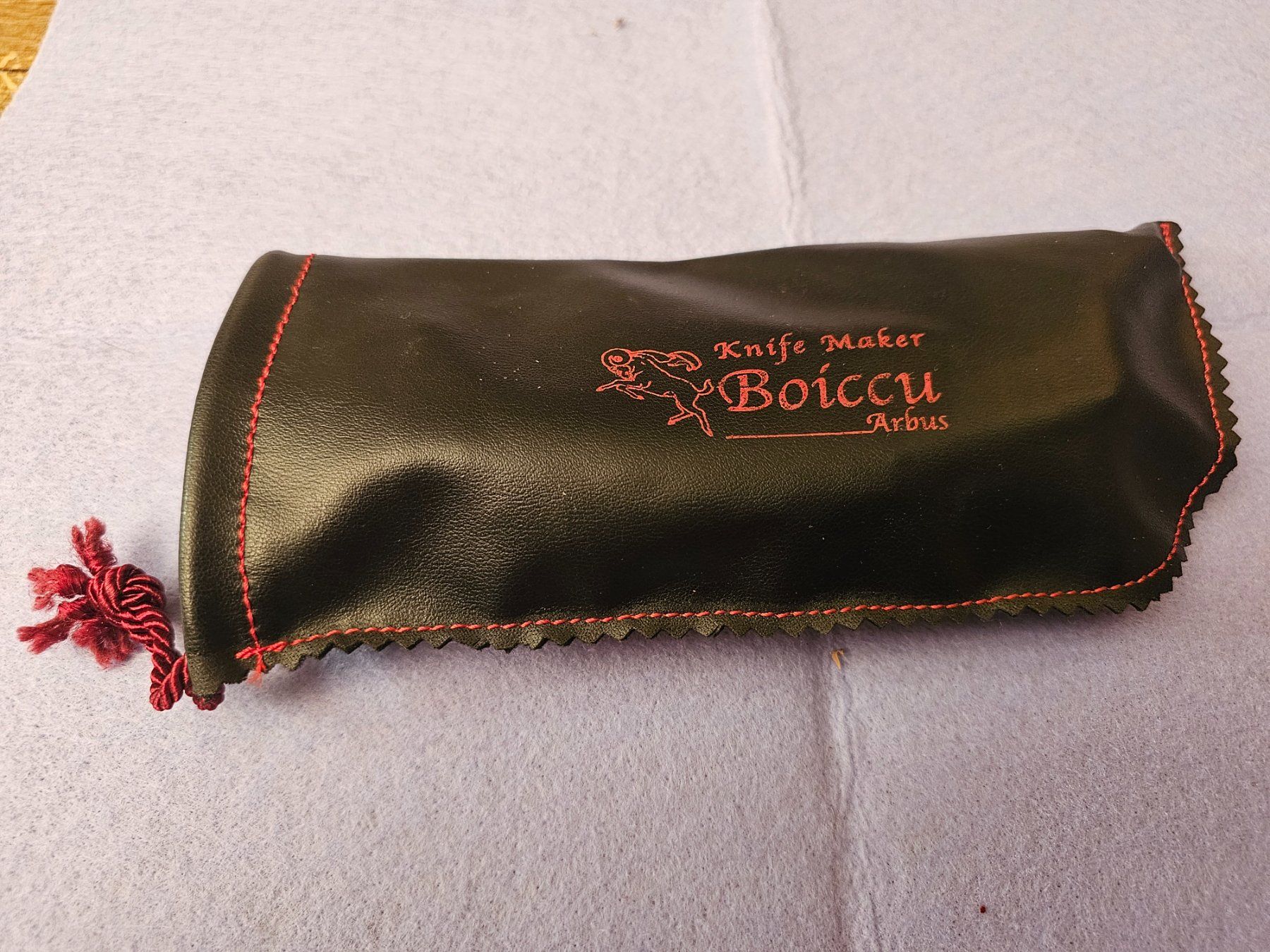 Accessori: Boiccu Arbus Sardegna lama 14,5 cm - corno "cinghiale" – Nuovo e nell'imballaggio originale da Monte Carasso venduto da giave 4
