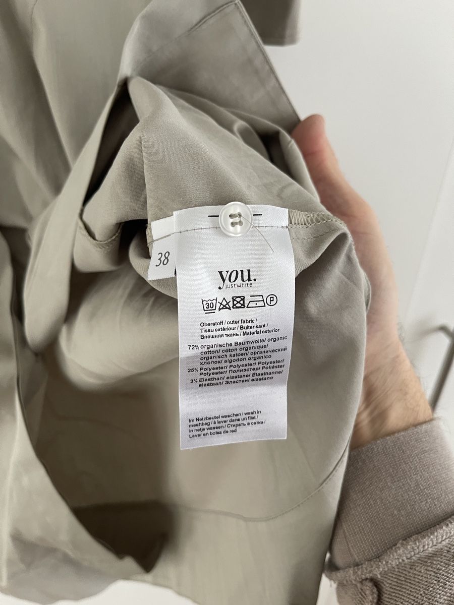 Kleider: YOU. Justwhite Hemdblusenkleid Gr. 38 grau – Gebraucht aus Stans von lion85 4