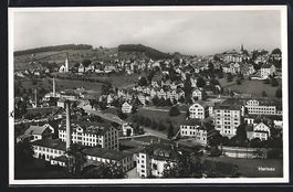 Herisau, Gesamtansicht des Ortes aus der