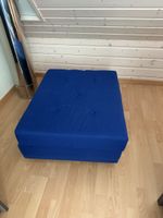 fauteuil convertible bleu sur roulette