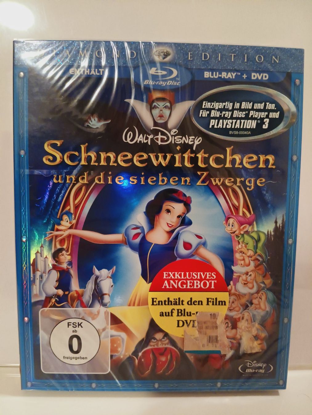 Alle DVDs: Disney - SCHNEEWITTCHEN - Bluray Disc + DVD Disc – Neu und originalverpackt aus Aarau von Yeeaaah