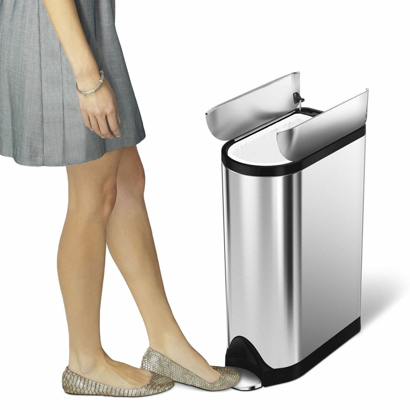 Cestini per rifiuti: Simplehuman Treteimer Edelstahl 18 – Nuovo e nell'imballaggio originale da Bottighofen venduto da zaap 4