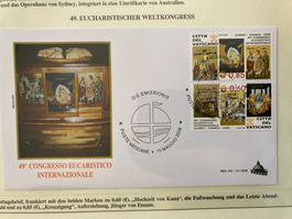 Vatikan 2008 Ersttagsbrief Satz int.Eucharistischer Kongress