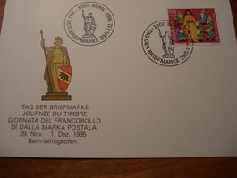 Tag der Briefmarke 1985 Bern, Karte  + Brief