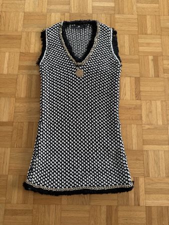 Elisabetta Franchi Cotton Knit Minidress S/M