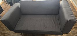 Praktisches Schlafsofa Behram I Webstoff - Grau