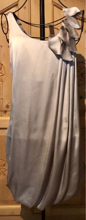 Raffiniertes, kurzes Cocktailkleid aus Satin von H&M, Gr. 34