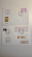 1980/1981 2 ATM Briefe 0000 Druck 1x davon Probedruck