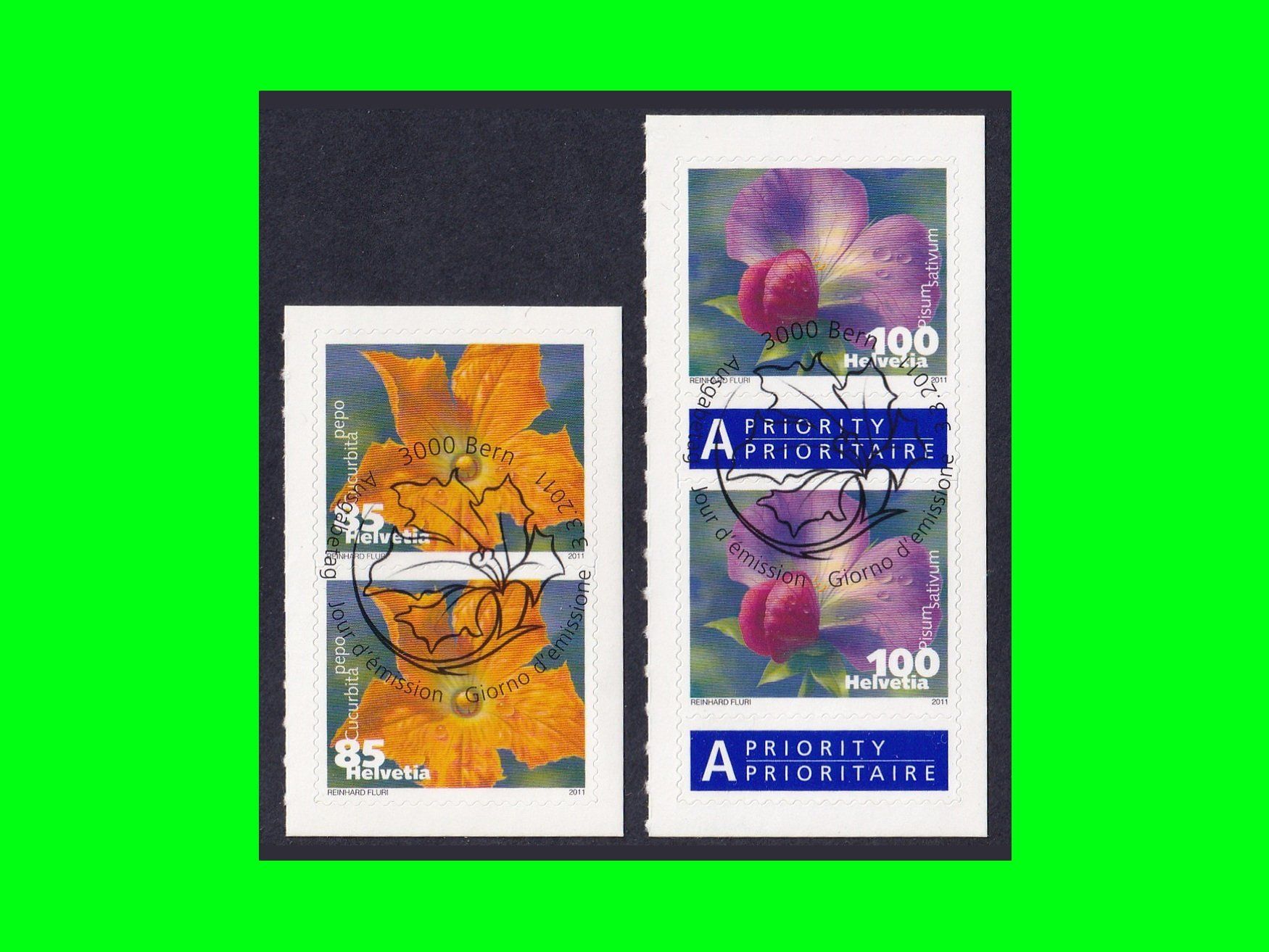 Tutti i francobolli: Aus Markenheft "100 Gemüseblüten" (2011 ) – Nuovo (secondo la descrizione) da Dübendorf venduto da chiara48