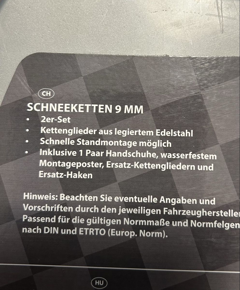 Schneeketten: Schneeketten – Neu und originalverpackt aus Winterthur von Hroni 3