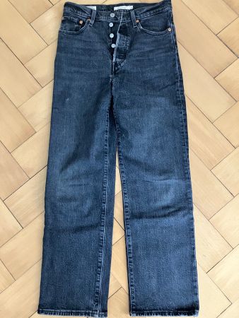 LEVI's Ribcage straight Jeans schwarz W27 L30