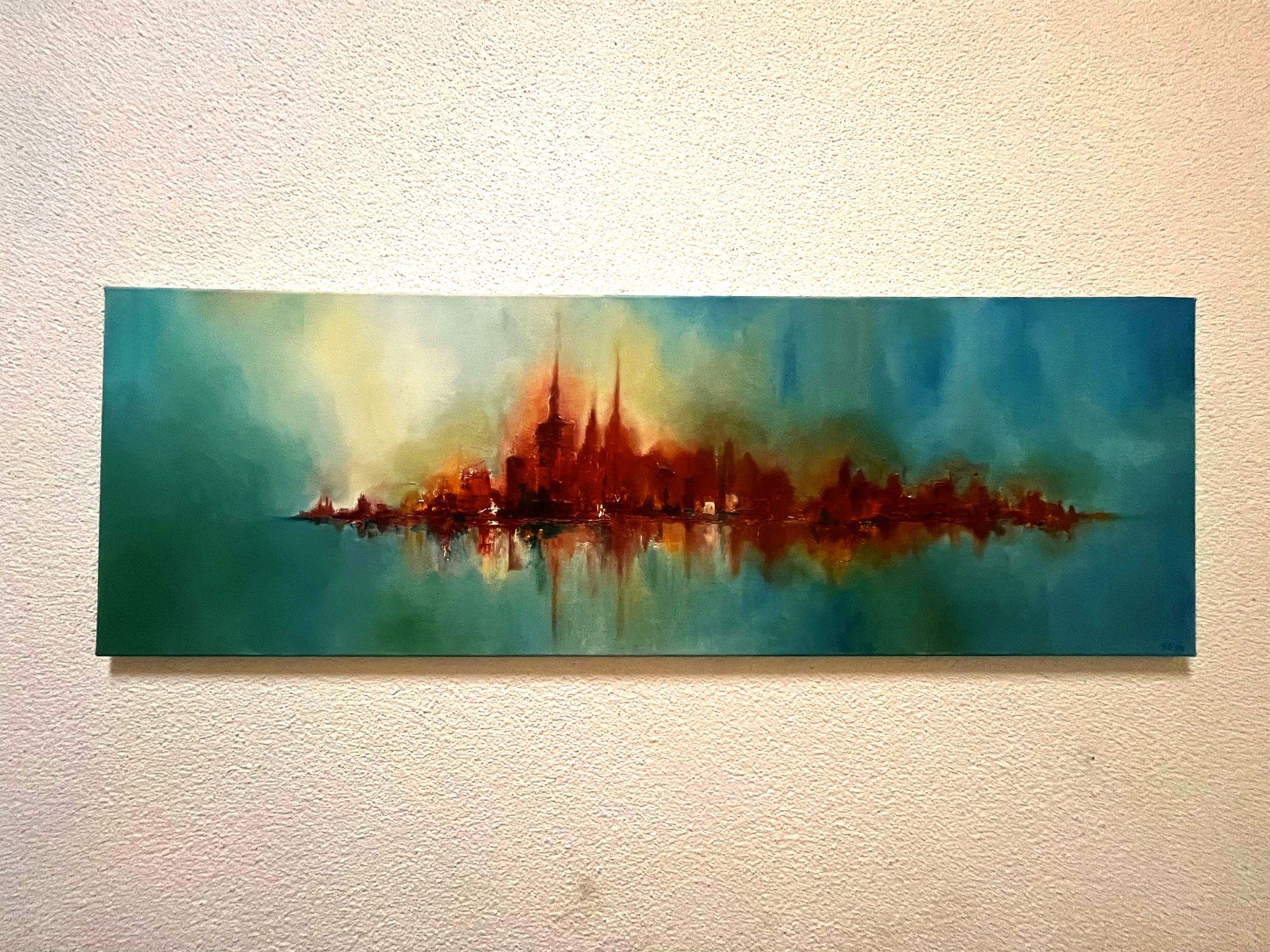 Tableaux: Oelbild Skyline – D'occasion à Schattdorf par CaLeLaLy