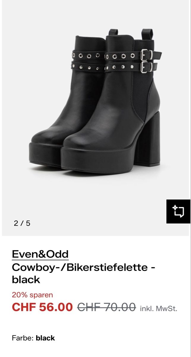 Zalando Damenschuhe: Platform-Boots Damen (Gr. 38,5) – Gebraucht aus Basel von Christopher123 7