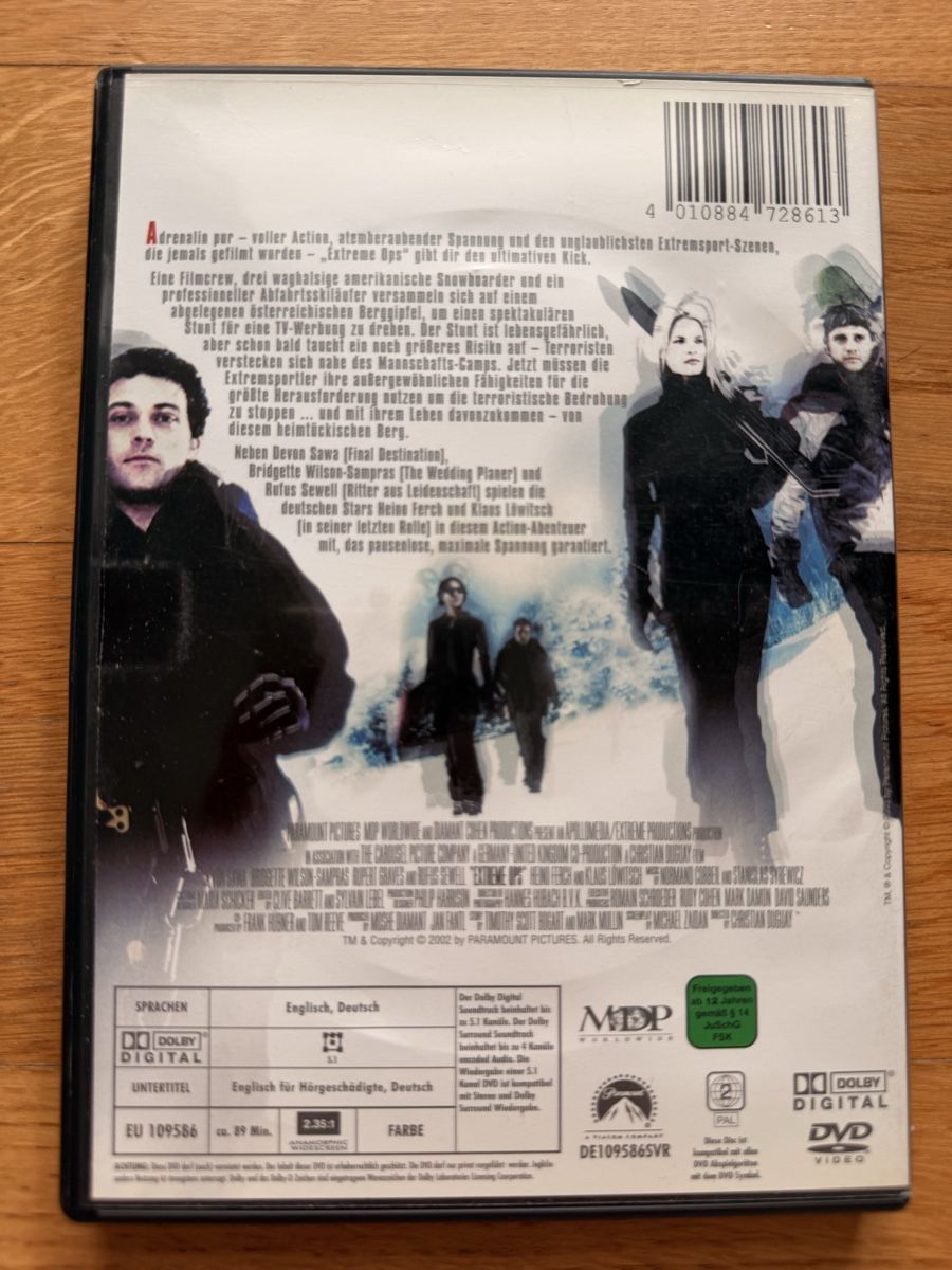 Tutti i DVDs: Extreme Ops - DVD – Usato da Kölliken venduto da nerdorado 1