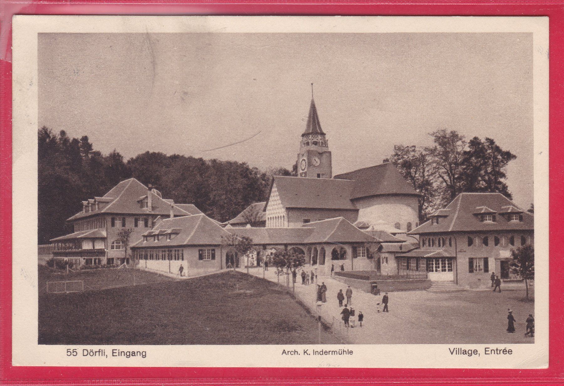 Cartoline postali: LANDI BERN 1914, DÖRFLI, EINGANG, 3.10.1914 – Usato da Oberrieden venduto da Gebirgsstelze
