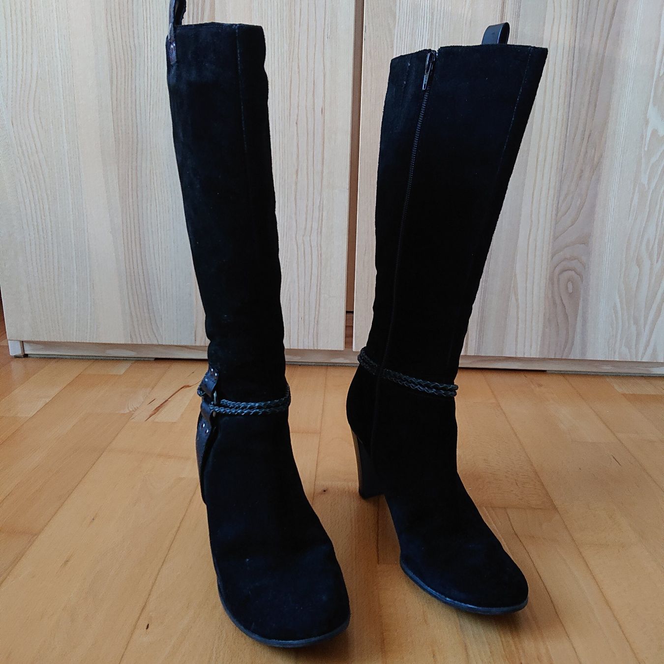 Roberto Santi Damenschuhe: Schwarze Wildleder Stiefel Gr. 38 – Gebraucht aus Aarau von kassandras 3