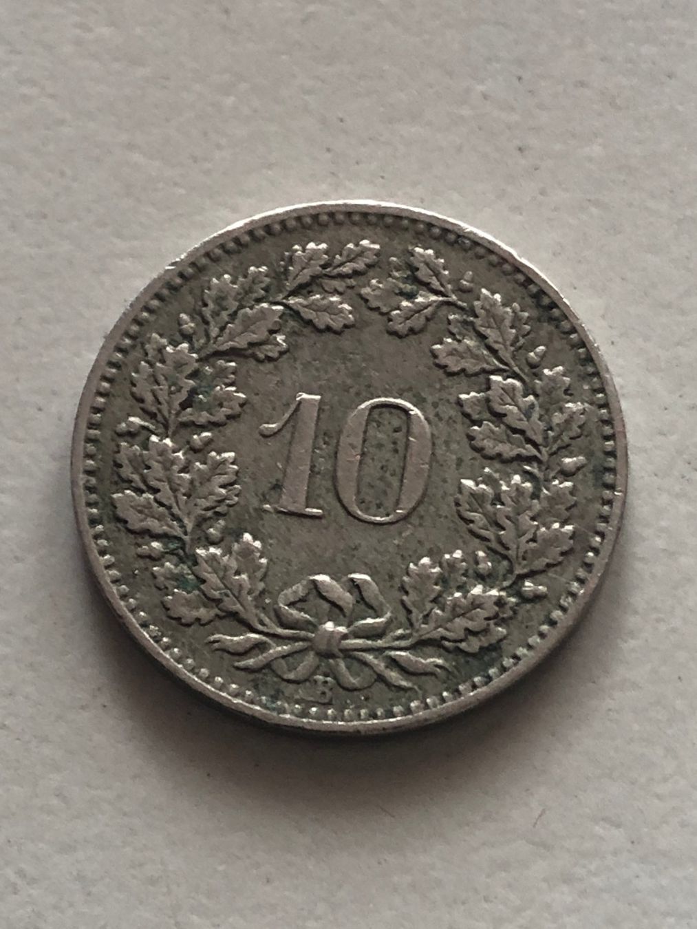 Tutti le monete: 10 Rp. 1895 Top – Usato da Schötz venduto da Odpa 1
