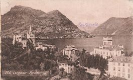 Lugano Paradiso (TI) Panorama del lago e Monte Brè