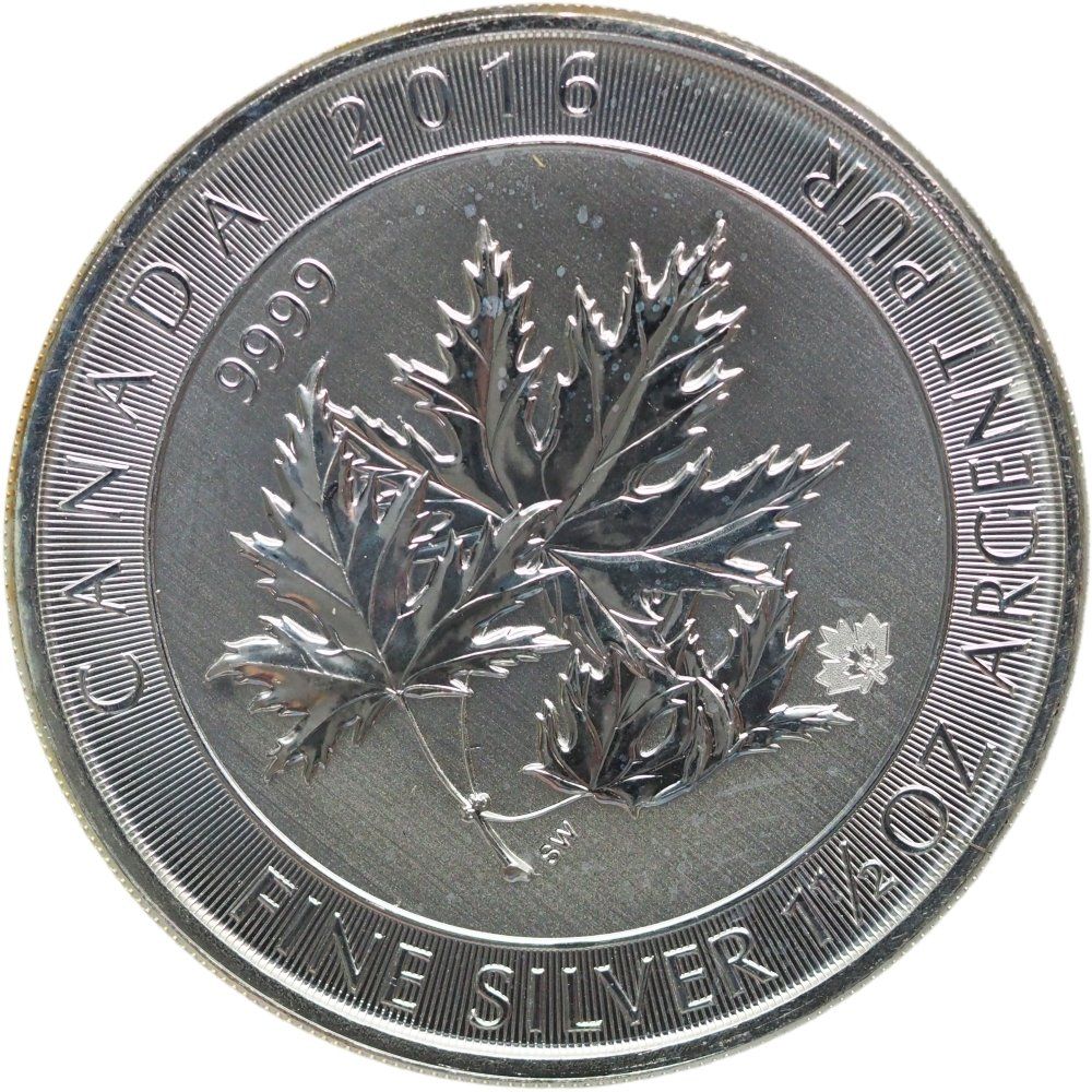 Tutti le monete: Kanada 8 Dollars 2016 Maple Leaf  Silber 1 1/2Unze – Nuovo (secondo la descrizione) da Liestal venduto da fibonaccis