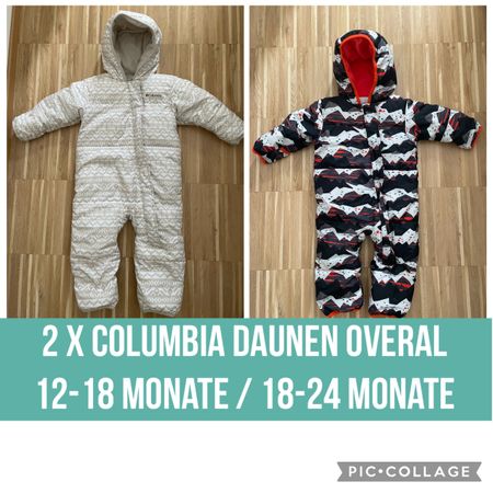 2 COLUMBIA Overalls Wintermantel 12-18 und 18-24 Monate
