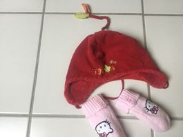 Mütze mit Handschuhen