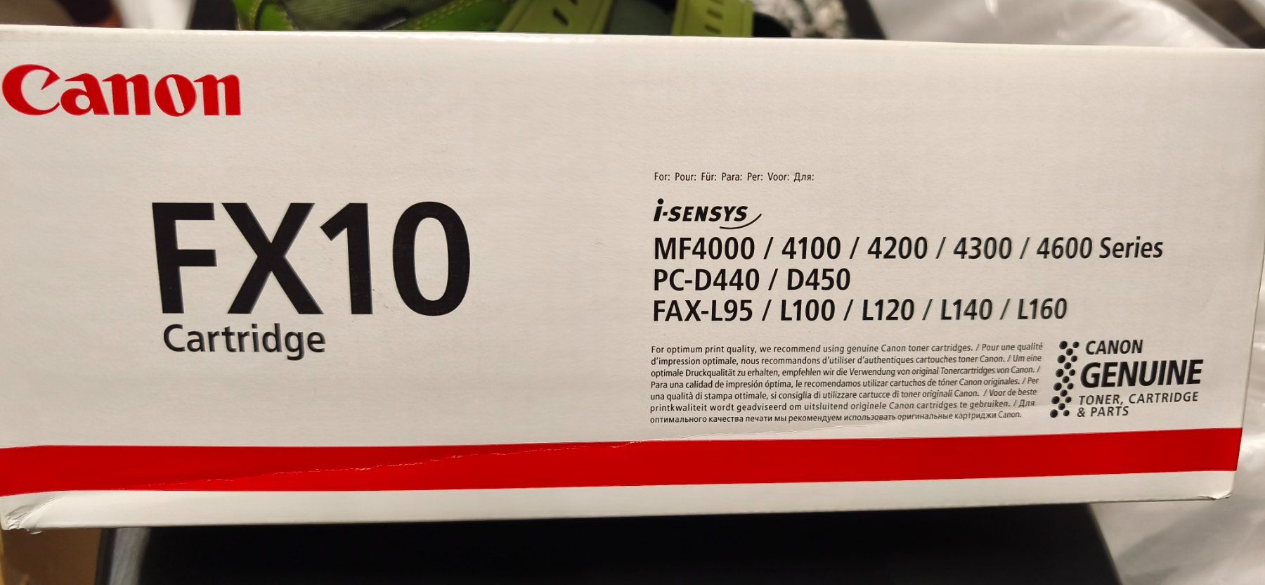 Canon Druckerpatronen & Toner: Canon FX10 Toner  Schwarz – Neu und originalverpackt aus Eglisau von Walti42