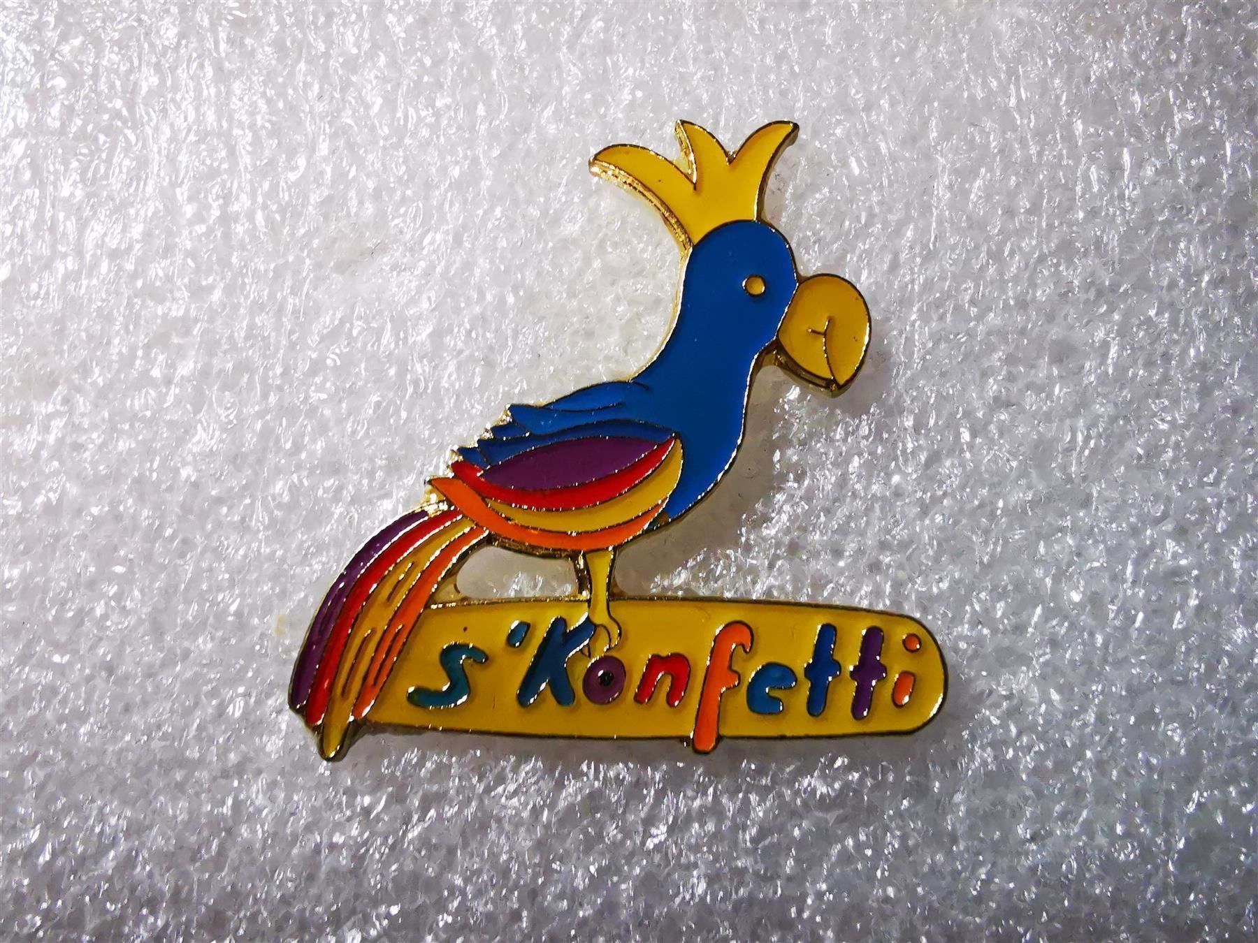Placchette & Badge: Ansteckpin 54: s'konfetti – Usato da Oppligen venduto da Pin-Fall-Shop