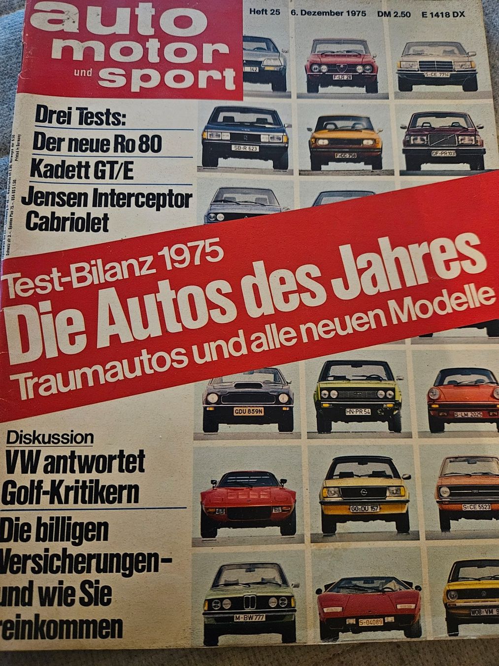 Opel Accessori per altri veicoli: AMS 25/75 Jensen Interceptor Kadett GT/E RO 80 xx – Usato da Flawil venduto da sr1_f6st