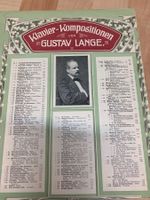 Klaviernoten Gustav Lange