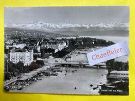 1956 Z 2228 Zürich und die Alpen