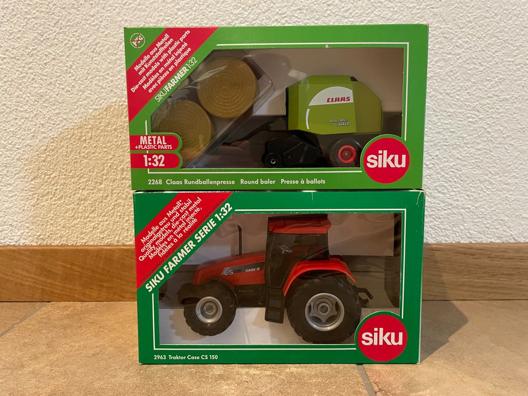 Case IH Traktoren: SIKU Case CS 150 mit Claas Rundballenpresse – Neu und originalverpackt aus Kreuzlingen von Stefan1150 6
