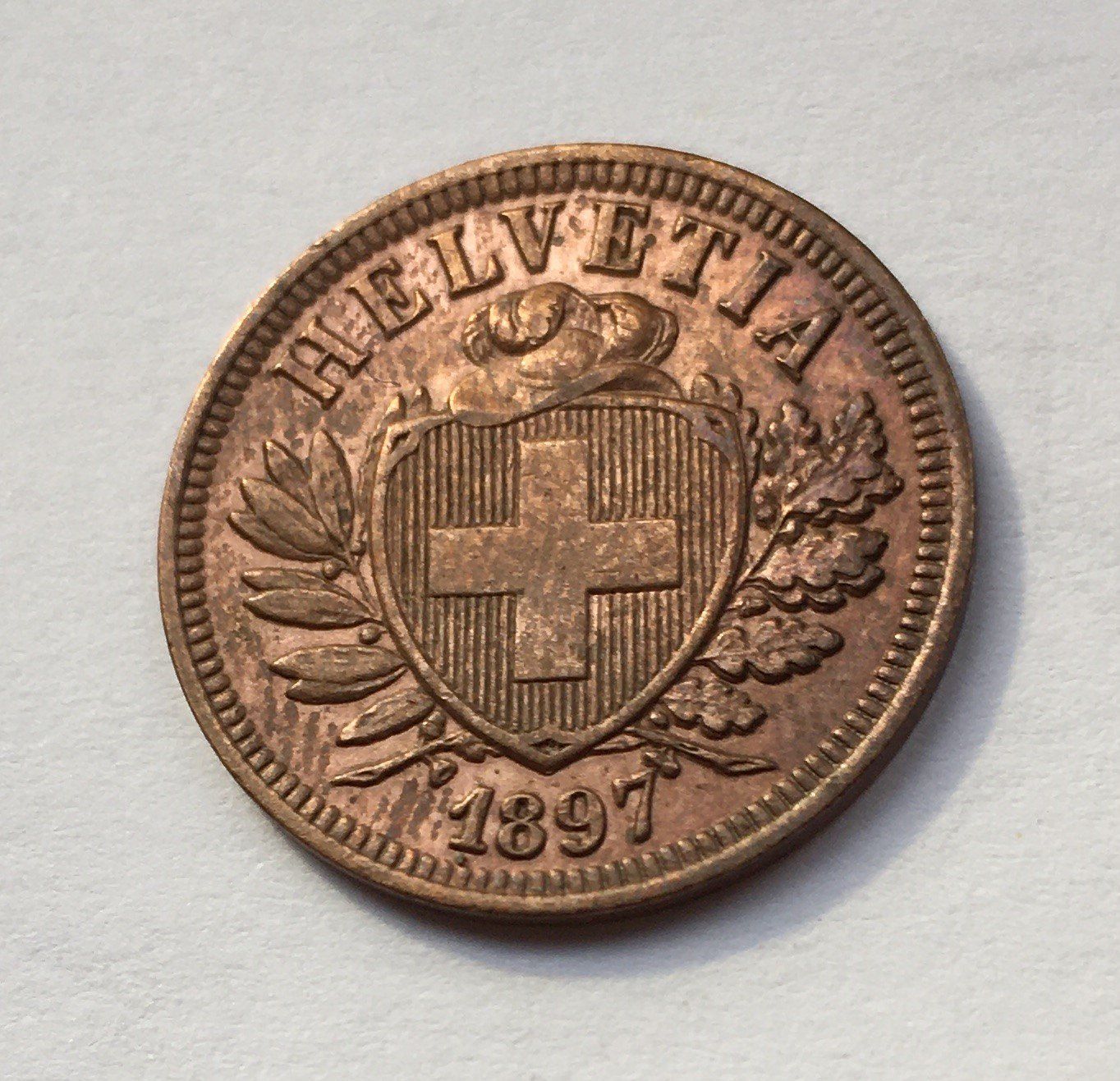 Tutti le monete: 1897 2 Rappen unz – Nuovo (secondo la descrizione) da Kirchberg SG venduto da Zenhad69