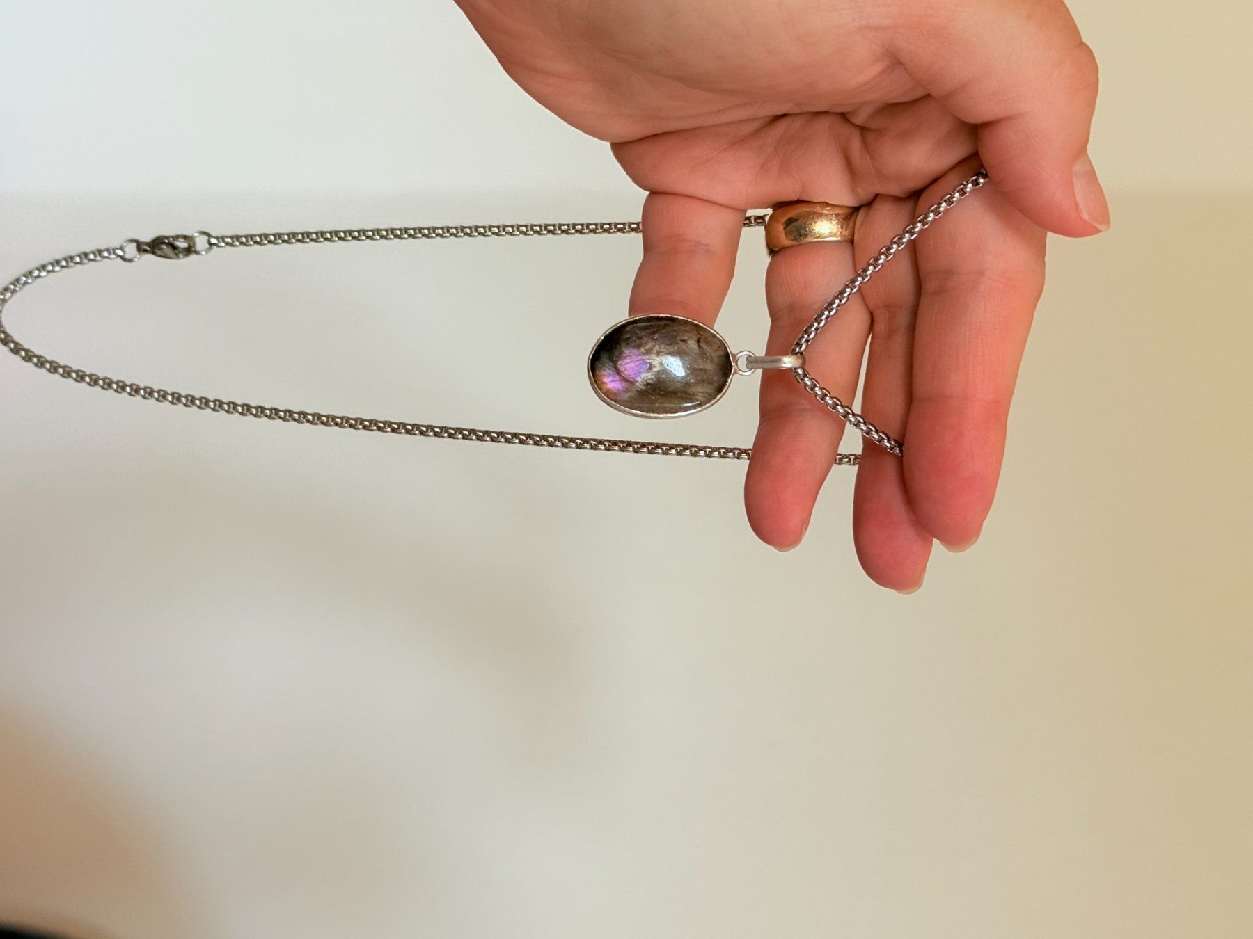 Catenine: Labradorite necklace – Nuovo e nell'imballaggio originale da Genève venduto da AGBERG 7